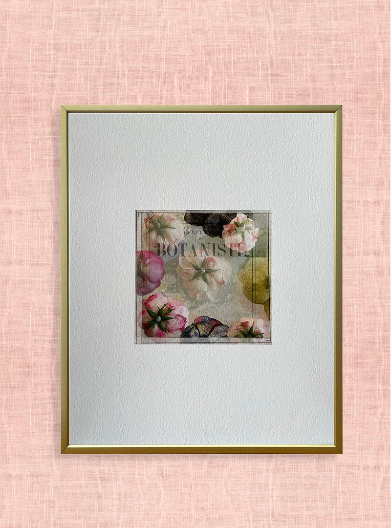 Collage Les Fleurs Pressées - Petit format - Roses