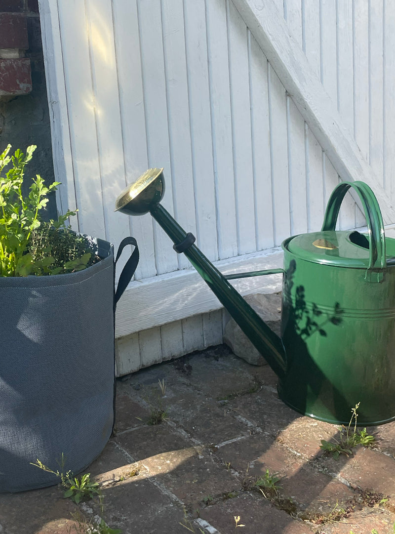 Large Metal Watering Can 9L - Green